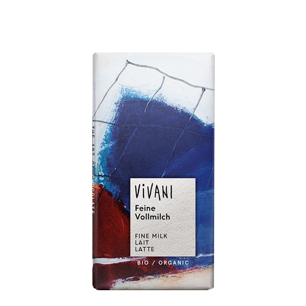 Ciocolata lapte (tableta) BIO Vivani – 100 g driedfruits.ro/ Cafea & Inlocuitori Cafea & Ciocolata